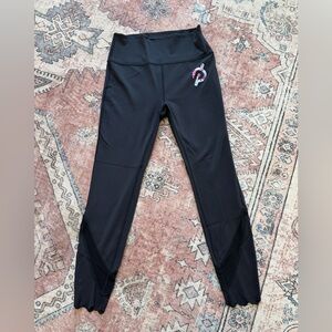 Peloton Kids Black Leggings with Logo